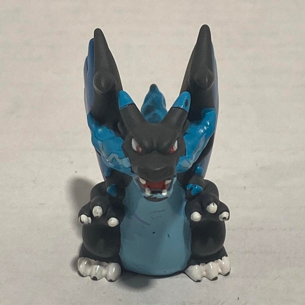 Bandai Pokemon Finger Puppet Mega Charizard X B. 13 Blue Black Excellent